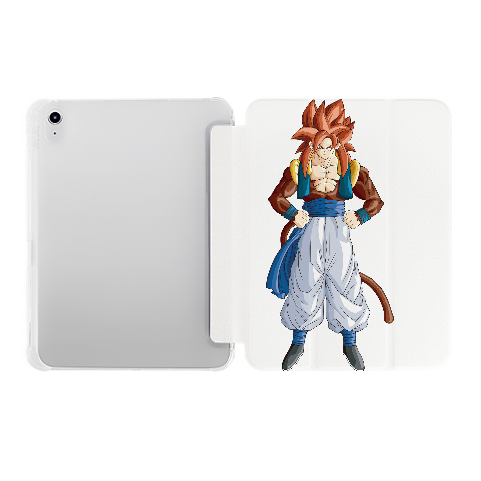 （画像用） ドラゴンボール 孫悟空（そん ごくう）Son Goku カカロット DRAGON BALL Kakarotto IPad ケース ペン収納付き 三つ折りスタンド PUレザー×シリコン 対応機種9.5/10.5/10.9インチ